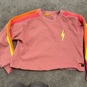 Aviator nation women xs lightning bolt sweatshirt